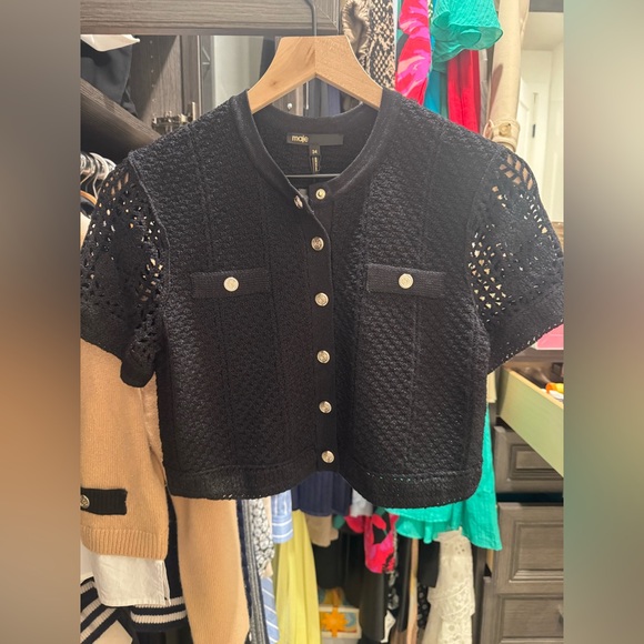 Maje Rochelly Crochet Cardigan - Picture 6 of 8
